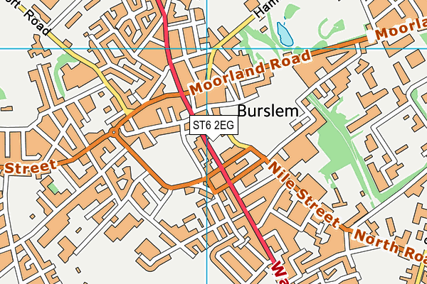 ST6 2EG map - OS VectorMap District (Ordnance Survey) ST6 2EG map - OS VectorMap District (Ordnance Survey)
