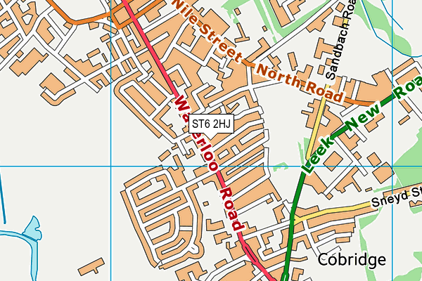 ST6 2HJ map - OS VectorMap District (Ordnance Survey) ST6 2HJ map - OS VectorMap District (Ordnance Survey)