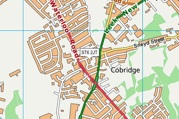 ST6 2JT map - OS VectorMap District (Ordnance Survey) ST6 2JT map - OS VectorMap District (Ordnance Survey)