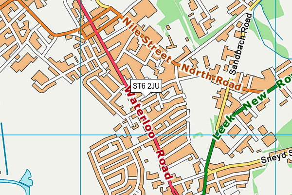 ST6 2JU map - OS VectorMap District (Ordnance Survey) ST6 2JU map - OS VectorMap District (Ordnance Survey)