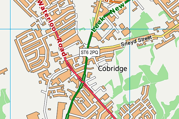 ST6 2PQ map - OS VectorMap District (Ordnance Survey) ST6 2PQ map - OS VectorMap District (Ordnance Survey)