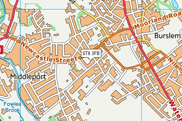 ST6 3FB map - OS VectorMap District (Ordnance Survey) ST6 3FB map - OS VectorMap District (Ordnance Survey)