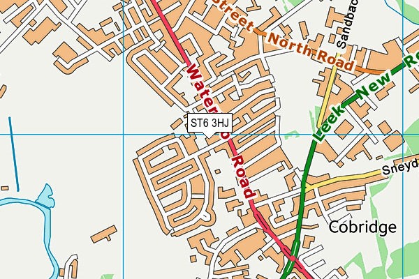 ST6 3HJ map - OS VectorMap District (Ordnance Survey) ST6 3HJ map - OS VectorMap District (Ordnance Survey)