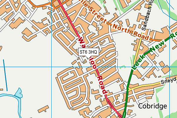 ST6 3HQ map - OS VectorMap District (Ordnance Survey) ST6 3HQ map - OS VectorMap District (Ordnance Survey)