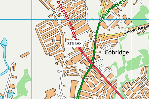 ST6 3HX map - OS VectorMap District (Ordnance Survey) ST6 3HX map - OS VectorMap District (Ordnance Survey)