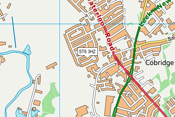 ST6 3HZ map - OS VectorMap District (Ordnance Survey) ST6 3HZ map - OS VectorMap District (Ordnance Survey)