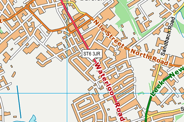 ST6 3JR map - OS VectorMap District (Ordnance Survey) ST6 3JR map - OS VectorMap District (Ordnance Survey)