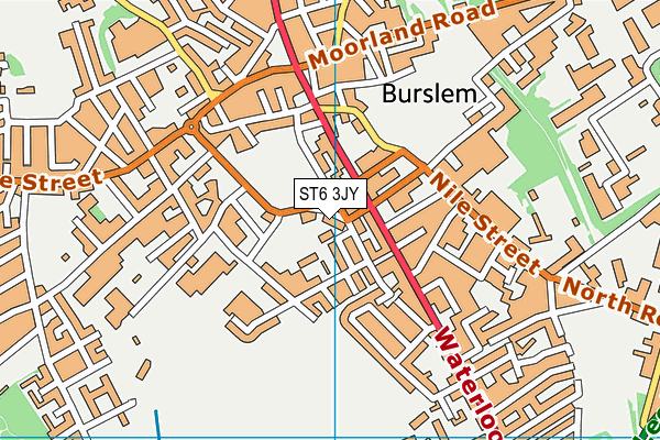 ST6 3JY map - OS VectorMap District (Ordnance Survey) ST6 3JY map - OS VectorMap District (Ordnance Survey)