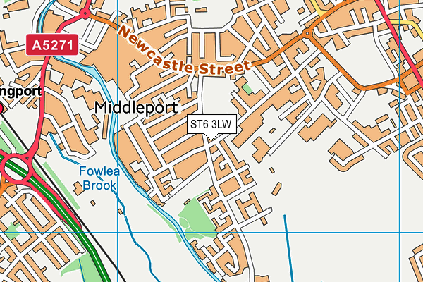 ST6 3LW map - OS VectorMap District (Ordnance Survey) ST6 3LW map - OS VectorMap District (Ordnance Survey)