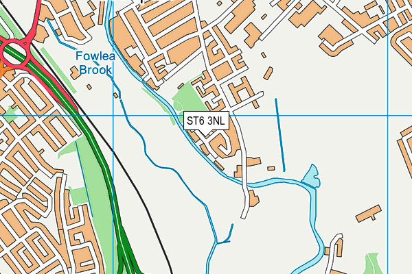 ST6 3NL map - OS VectorMap District (Ordnance Survey) ST6 3NL map - OS VectorMap District (Ordnance Survey)