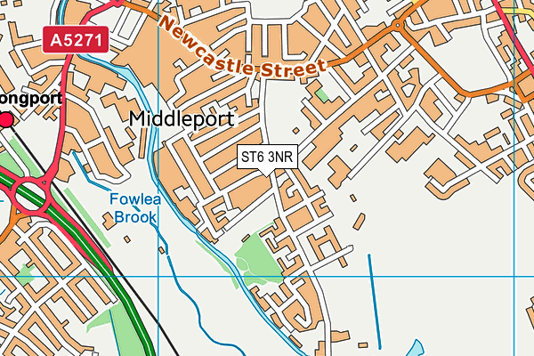 ST6 3NR map - OS VectorMap District (Ordnance Survey) ST6 3NR map - OS VectorMap District (Ordnance Survey)