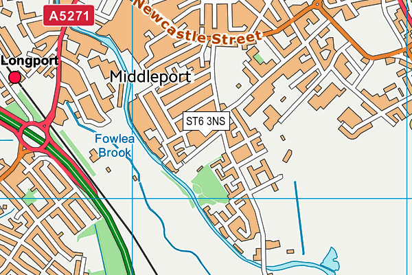 ST6 3NS map - OS VectorMap District (Ordnance Survey) ST6 3NS map - OS VectorMap District (Ordnance Survey)