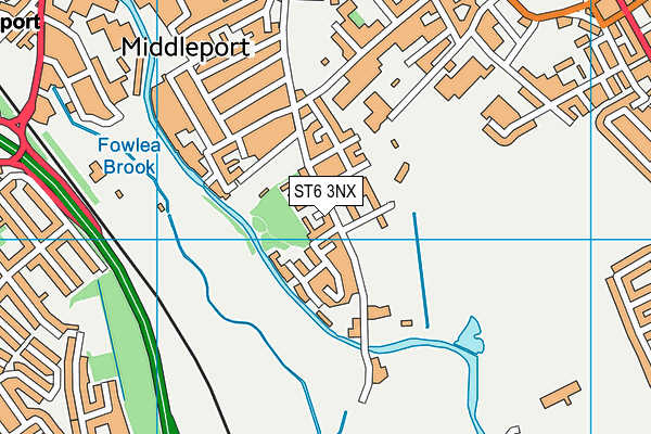 ST6 3NX map - OS VectorMap District (Ordnance Survey) ST6 3NX map - OS VectorMap District (Ordnance Survey)