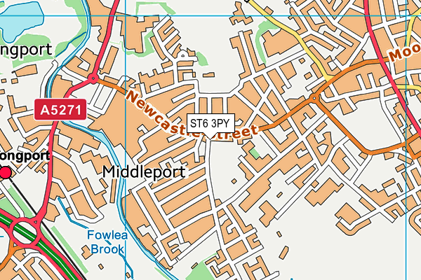 ST6 3PY map - OS VectorMap District (Ordnance Survey) ST6 3PY map - OS VectorMap District (Ordnance Survey)