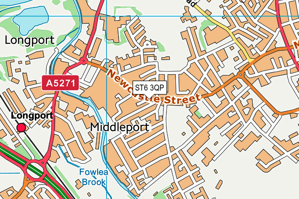 ST6 3QP map - OS VectorMap District (Ordnance Survey) ST6 3QP map - OS VectorMap District (Ordnance Survey)