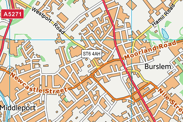 ST6 4AH map - OS VectorMap District (Ordnance Survey) ST6 4AH map - OS VectorMap District (Ordnance Survey)