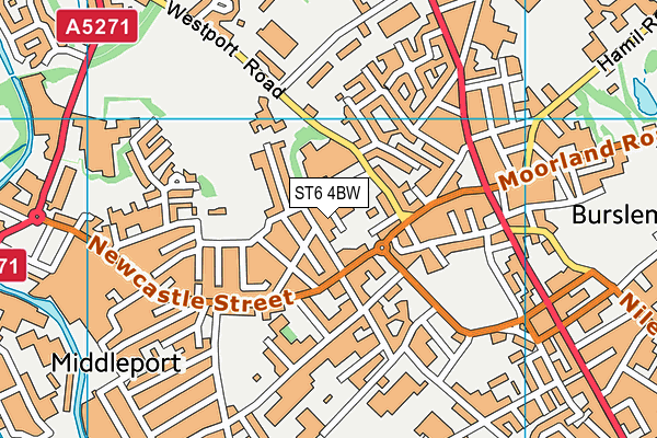 ST6 4BW map - OS VectorMap District (Ordnance Survey) ST6 4BW map - OS VectorMap District (Ordnance Survey)