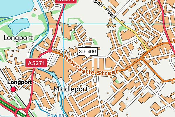 ST6 4DG map - OS VectorMap District (Ordnance Survey) ST6 4DG map - OS VectorMap District (Ordnance Survey)