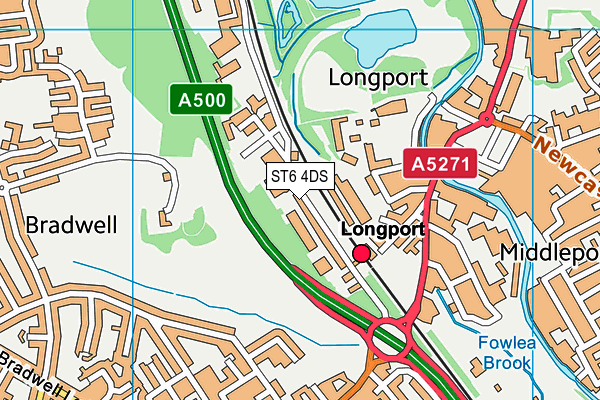 ST6 4DS map - OS VectorMap District (Ordnance Survey) ST6 4DS map - OS VectorMap District (Ordnance Survey)