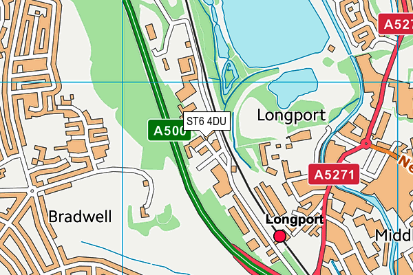 ST6 4DU map - OS VectorMap District (Ordnance Survey) ST6 4DU map - OS VectorMap District (Ordnance Survey)