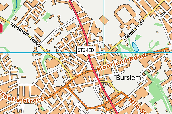 ST6 4ED map - OS VectorMap District (Ordnance Survey) ST6 4ED map - OS VectorMap District (Ordnance Survey)