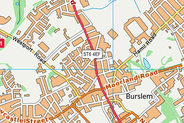 ST6 4EF map - OS VectorMap District (Ordnance Survey) ST6 4EF map - OS VectorMap District (Ordnance Survey)