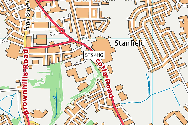 ST6 4HG map - OS VectorMap District (Ordnance Survey) ST6 4HG map - OS VectorMap District (Ordnance Survey)