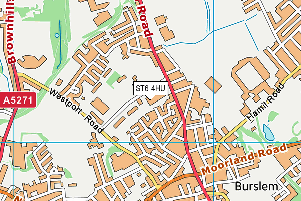 ST6 4HU map - OS VectorMap District (Ordnance Survey) ST6 4HU map - OS VectorMap District (Ordnance Survey)