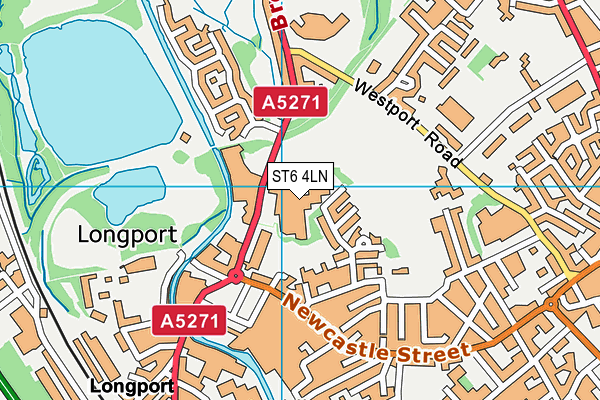 ST6 4LN map - OS VectorMap District (Ordnance Survey) ST6 4LN map - OS VectorMap District (Ordnance Survey)