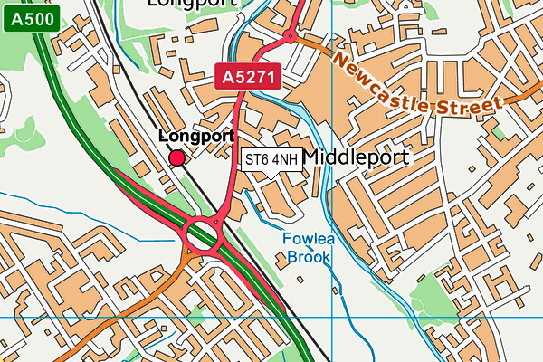 ST6 4NH map - OS VectorMap District (Ordnance Survey) ST6 4NH map - OS VectorMap District (Ordnance Survey)