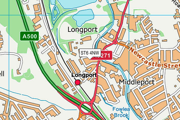 ST6 4NW map - OS VectorMap District (Ordnance Survey) ST6 4NW map - OS VectorMap District (Ordnance Survey)