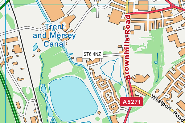 ST6 4NZ map - OS VectorMap District (Ordnance Survey) ST6 4NZ map - OS VectorMap District (Ordnance Survey)