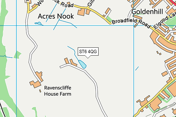 ST6 4QG map - OS VectorMap District (Ordnance Survey) ST6 4QG map - OS VectorMap District (Ordnance Survey)