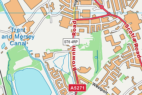 ST6 4RP map - OS VectorMap District (Ordnance Survey) ST6 4RP map - OS VectorMap District (Ordnance Survey)