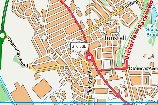 ST6 5BE map - OS VectorMap District (Ordnance Survey) ST6 5BE map - OS VectorMap District (Ordnance Survey)
