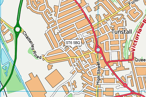 ST6 5BQ map - OS VectorMap District (Ordnance Survey) ST6 5BQ map - OS VectorMap District (Ordnance Survey)