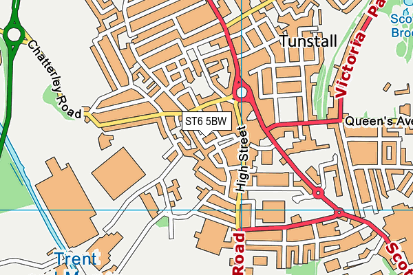 ST6 5BW map - OS VectorMap District (Ordnance Survey) ST6 5BW map - OS VectorMap District (Ordnance Survey)