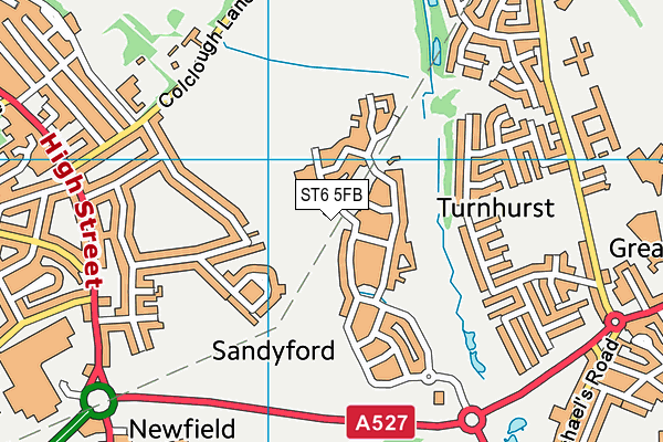 ST6 5FB map - OS VectorMap District (Ordnance Survey) ST6 5FB map - OS VectorMap District (Ordnance Survey)