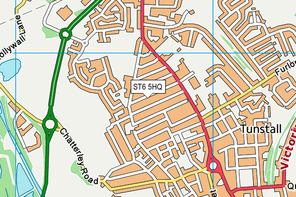 ST6 5HQ map - OS VectorMap District (Ordnance Survey) ST6 5HQ map - OS VectorMap District (Ordnance Survey)