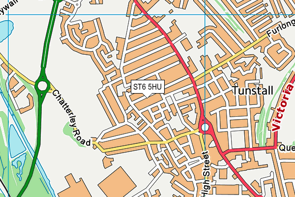 ST6 5HU map - OS VectorMap District (Ordnance Survey) ST6 5HU map - OS VectorMap District (Ordnance Survey)
