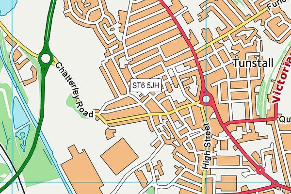 ST6 5JH map - OS VectorMap District (Ordnance Survey) ST6 5JH map - OS VectorMap District (Ordnance Survey)