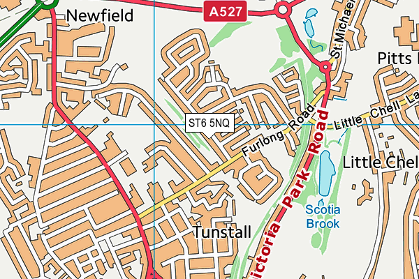 ST6 5NQ map - OS VectorMap District (Ordnance Survey) ST6 5NQ map - OS VectorMap District (Ordnance Survey)