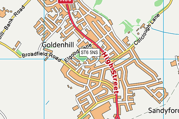ST6 5NS map - OS VectorMap District (Ordnance Survey) ST6 5NS map - OS VectorMap District (Ordnance Survey)