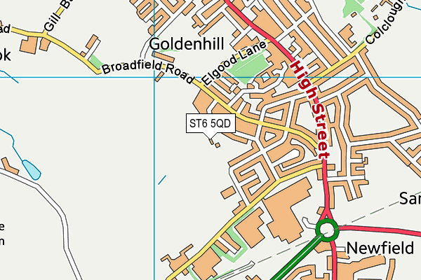 ST6 5QD map - OS VectorMap District (Ordnance Survey) ST6 5QD map - OS VectorMap District (Ordnance Survey)