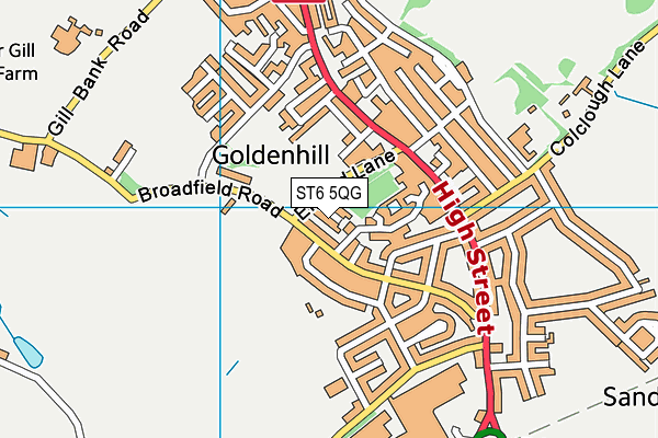 ST6 5QG map - OS VectorMap District (Ordnance Survey) ST6 5QG map - OS VectorMap District (Ordnance Survey)