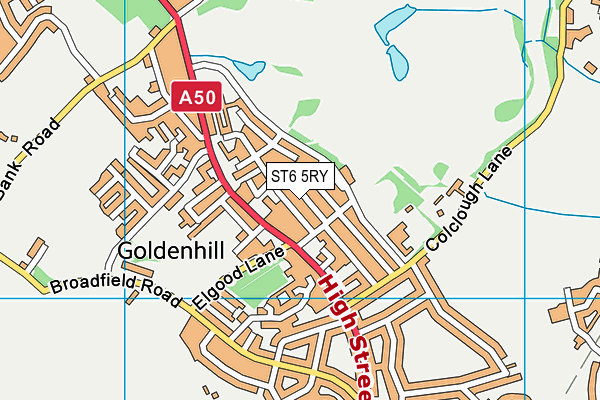 ST6 5RY map - OS VectorMap District (Ordnance Survey) ST6 5RY map - OS VectorMap District (Ordnance Survey)