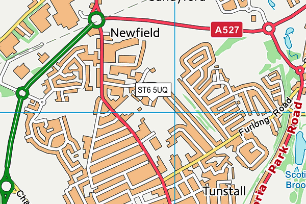 ST6 5UQ map - OS VectorMap District (Ordnance Survey) ST6 5UQ map - OS VectorMap District (Ordnance Survey)