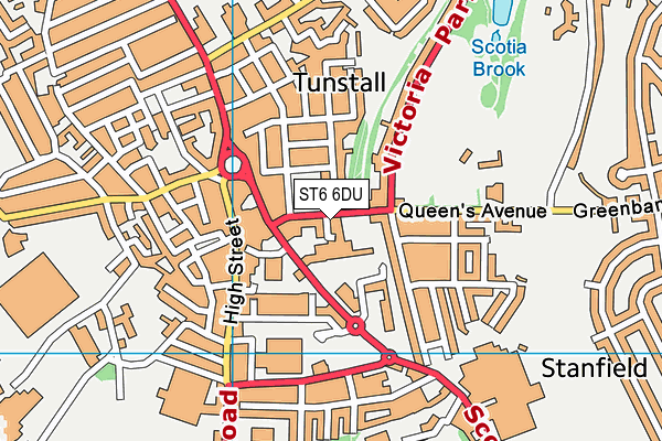 ST6 6DU map - OS VectorMap District (Ordnance Survey) ST6 6DU map - OS VectorMap District (Ordnance Survey)