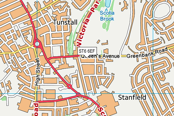 ST6 6EF map - OS VectorMap District (Ordnance Survey) ST6 6EF map - OS VectorMap District (Ordnance Survey)
