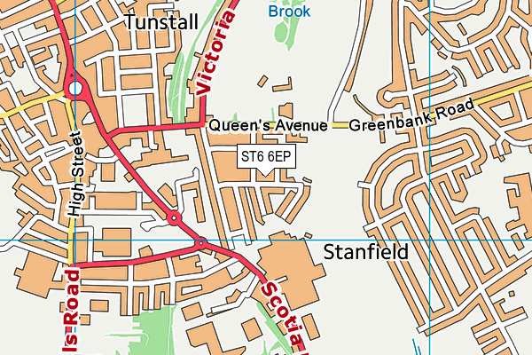 ST6 6EP map - OS VectorMap District (Ordnance Survey) ST6 6EP map - OS VectorMap District (Ordnance Survey)